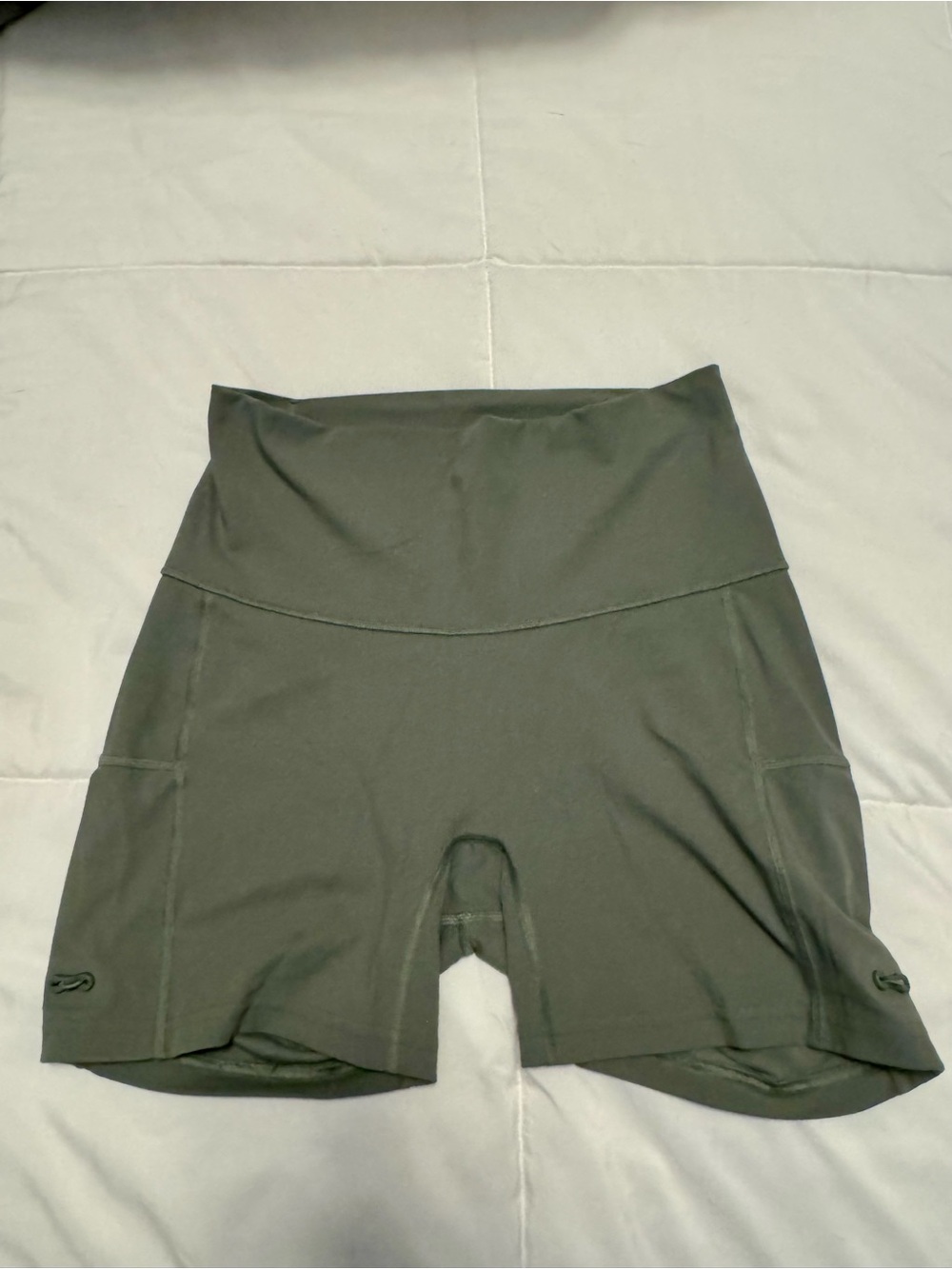 Gymshark Olive High-Waist Performance Shorts